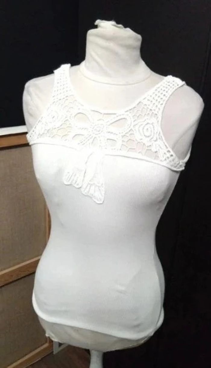 Débardeur blanc koby t 38 neuf