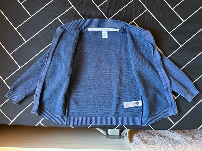 Gilet zippé bleu marine – Tex Baby – 36 mois - photo numéro 5