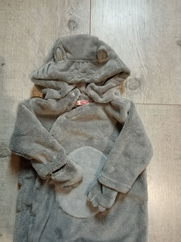 Combinaison chat polaire taille 12 mois, DPAM - photo numéro 3