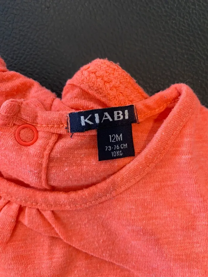Combinaison 12 mois Kiabi corail - photo numéro 2