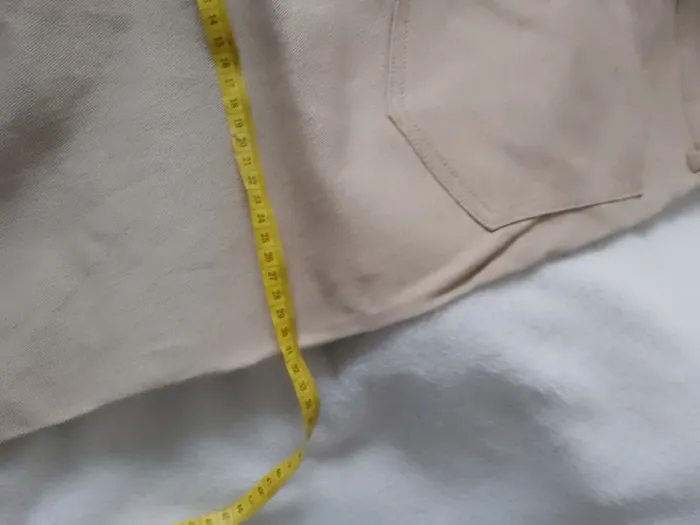 Pantalon jean Large beige taille 44 - photo numéro 9