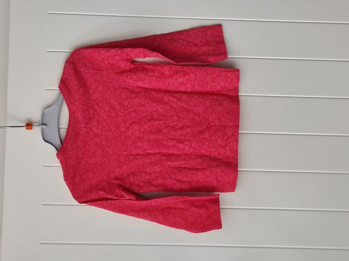 🌺 T-shirt fille 3 ans – Manches longues – Motif floral - photo numéro 4