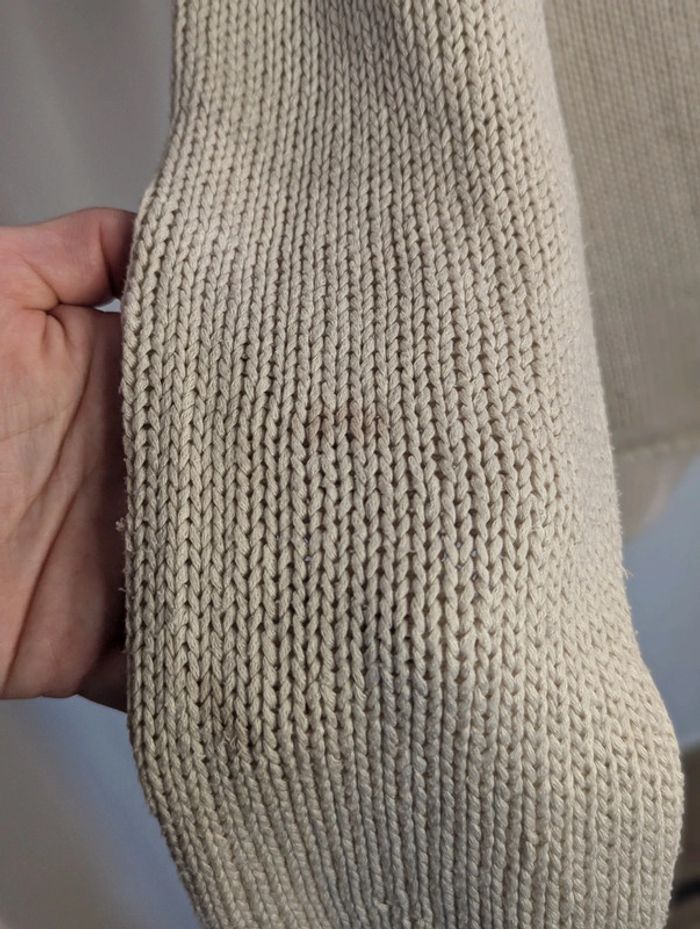 Pull col v beige - photo numéro 5