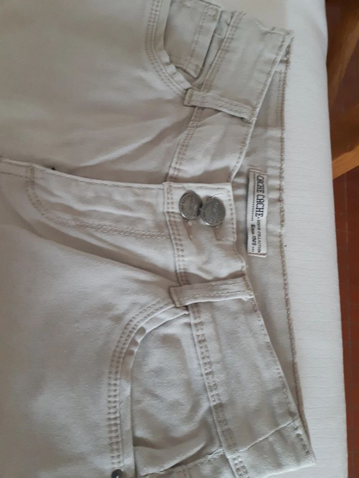 Jeans beige cache cache - photo numéro 2