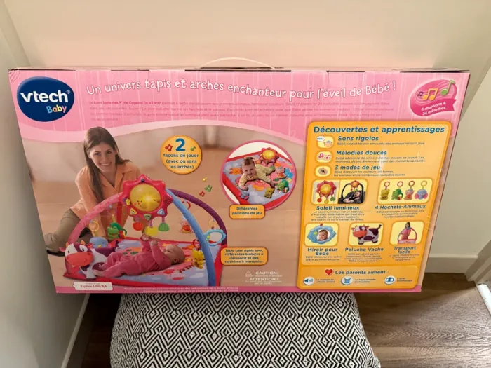 Vtech - Tapis d’éveil : Lumi tapis des p'tits copains rose - 0 à 36 mois - photo numéro 2