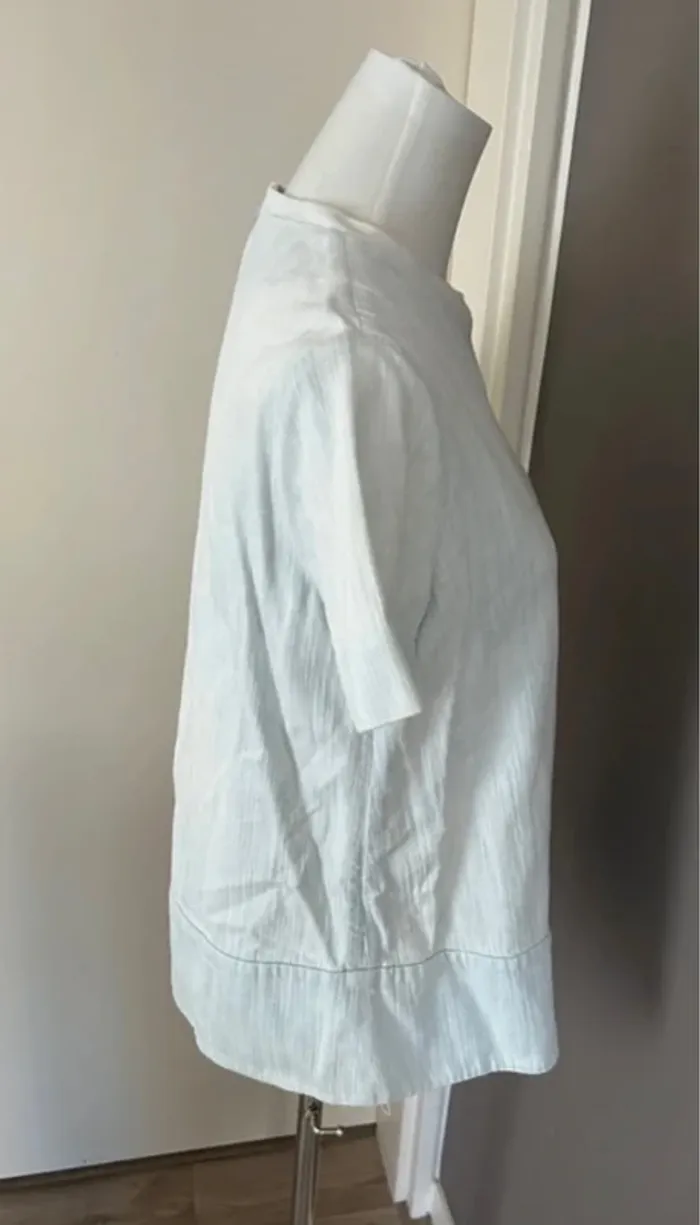 Cos haut T-shirt blouse bleu délavé  femme, taille 38 - photo numéro 6