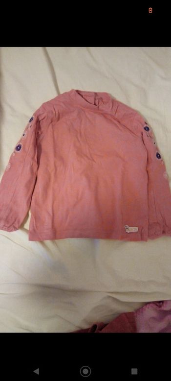 Tee-shirt col montant orange La compagnie des petits