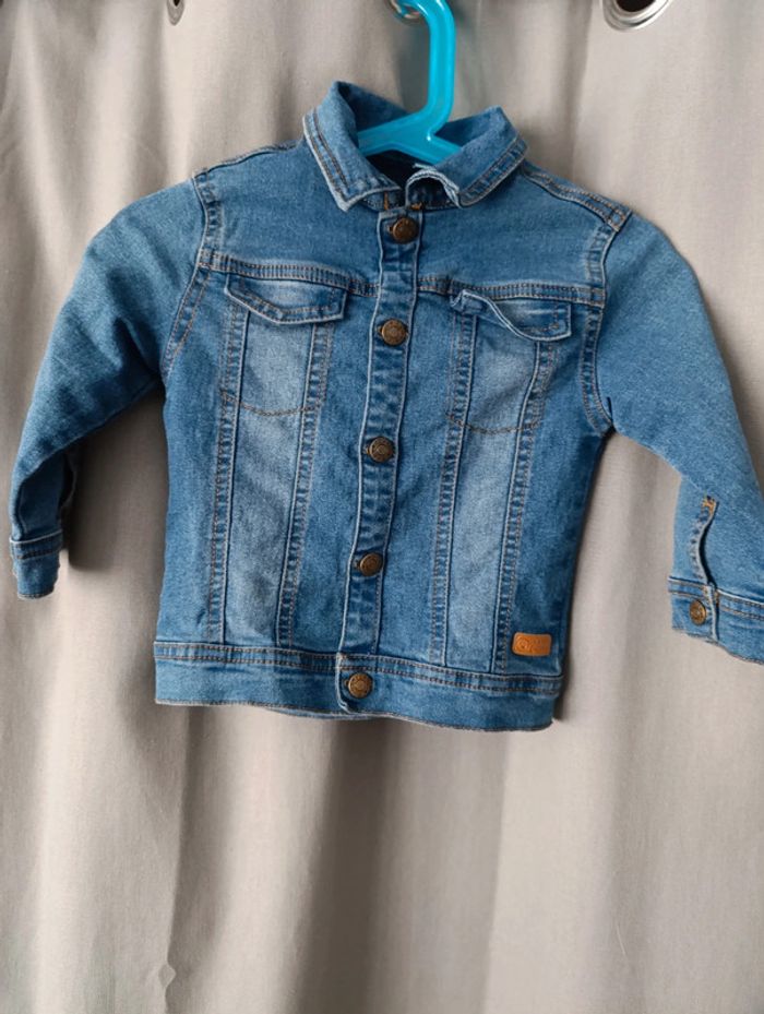 Veste en jean mixte taille 86 cm matière extensible - photo numéro 6