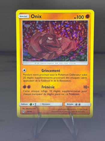 Onyx 29/40 carte Pokémon McDo 2019 holo 