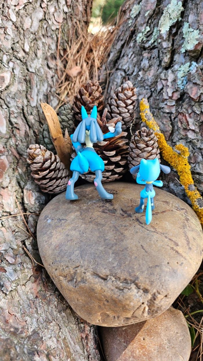 Super figurine Pokemon Nintendo Évolution lucario riolu - photo numéro 6