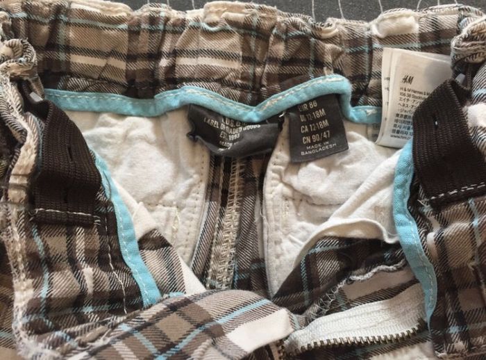 Bermuda carreaux - H&M - 12/18mois - photo numéro 3