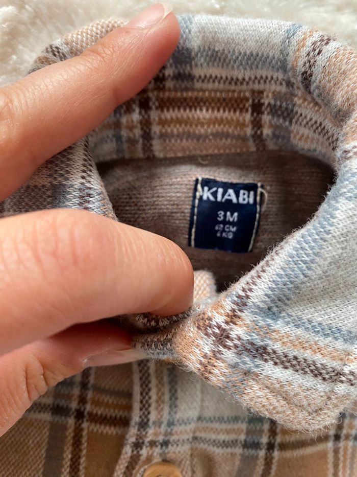 Veste gilet à carreaux - photo numéro 2