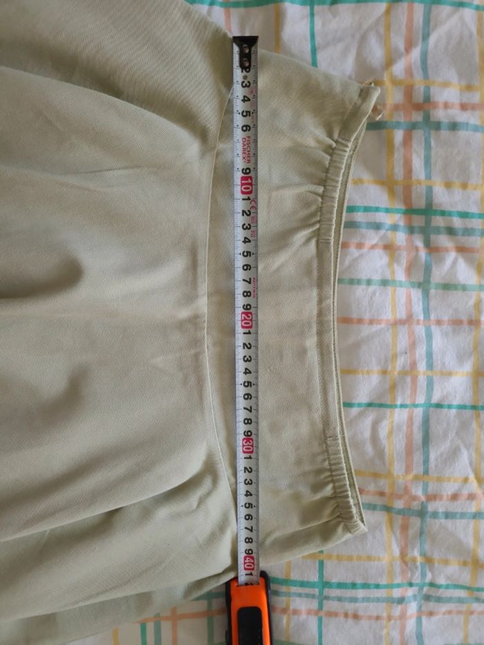 Jupe longue trapèze, vert anis, taille 38 - photo numéro 9