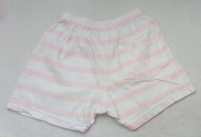 short blanc rayé rose - photo numéro 2