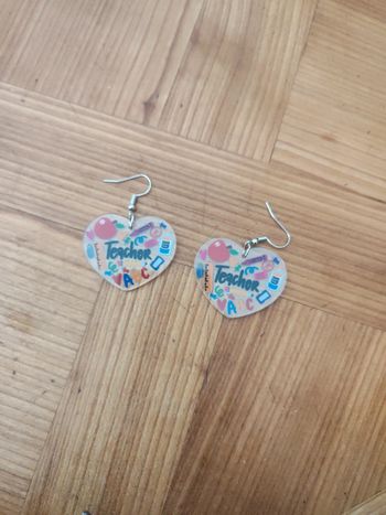 Boucle d'oreille femme teacher