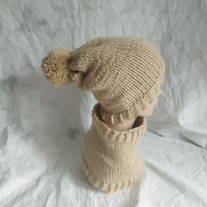 Ensemble bonnet col unisexe - photo numéro 2
