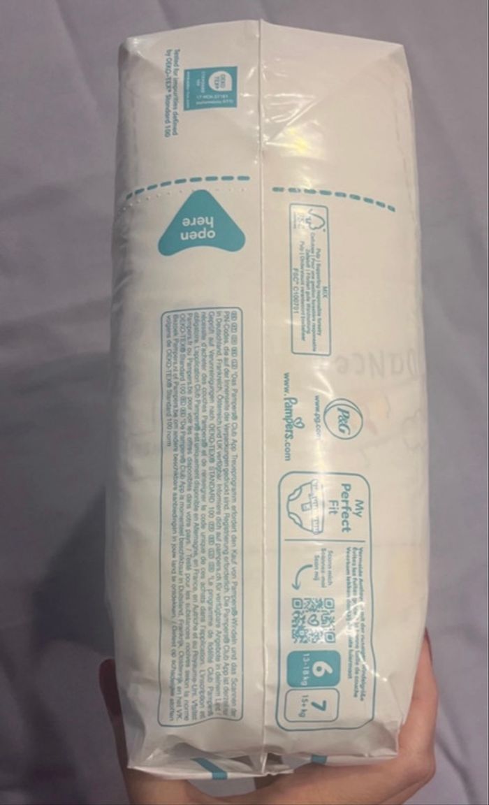 35 couches Taille 6 Pampers P.P - photo numéro 7