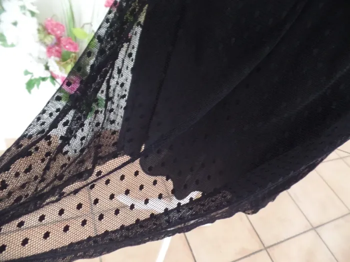 Robe noir_dentelle chic_Promod - photo numéro 4