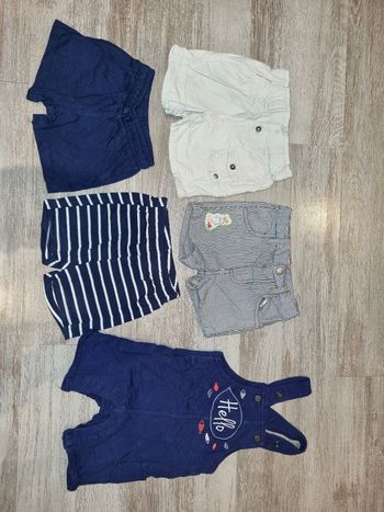 Lots shorts salopette 6mois