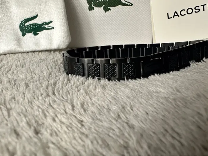 Bracelet Lacoste métropole noir - photo numéro 3