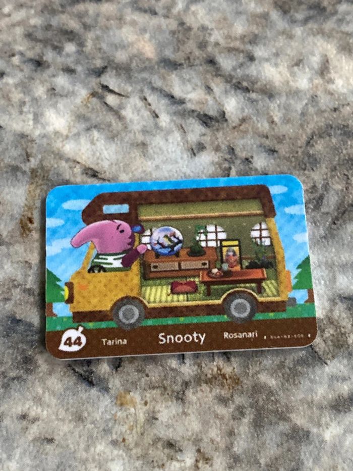 mini carte amiibo snooty