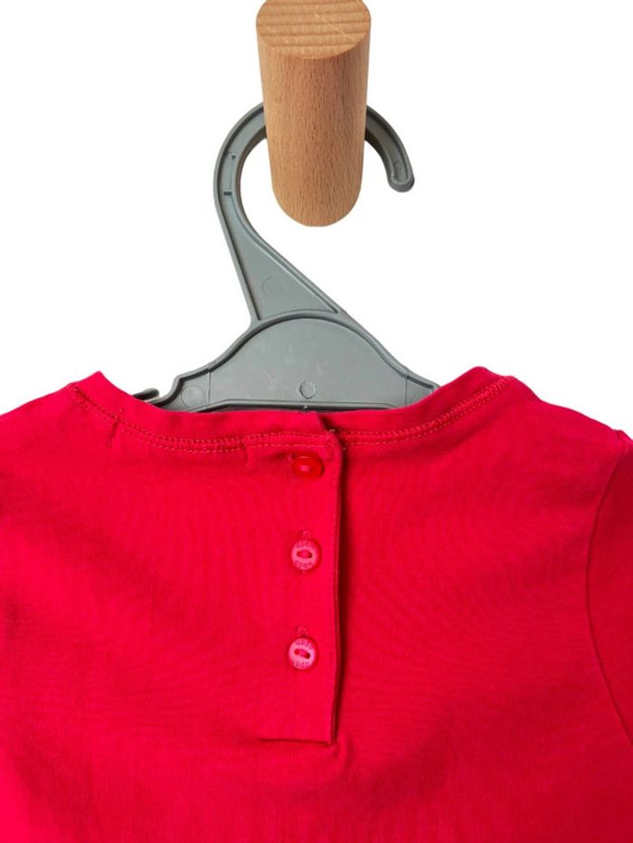T-shirt manches longues rose fuchsia - DPAM 6 mois (67cm) - photo numéro 5