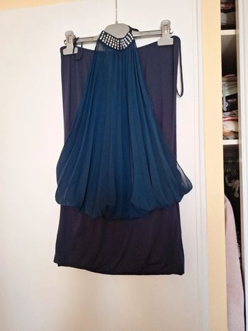 Robe courte bleu marine