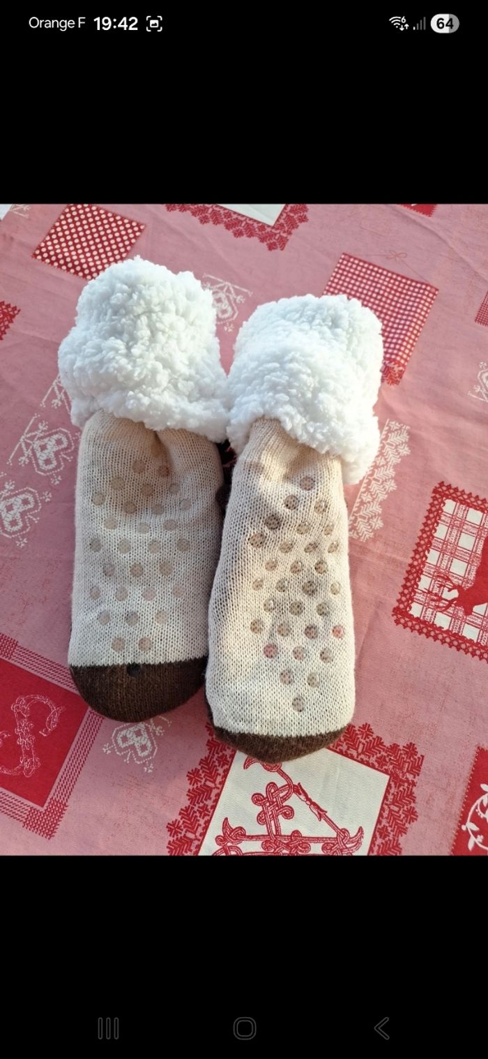 Chaussettes fourrées Noël 🎅 🤶 37/39 - photo numéro 4