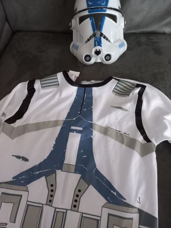 Deguisement Star wars taille unique blanc environ 8.ans