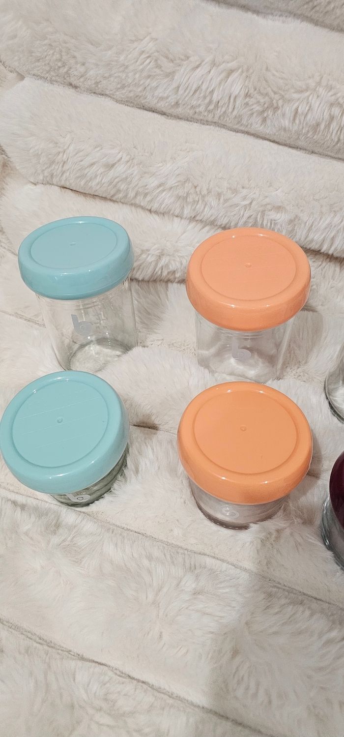 Lot de 8 pots en verre Babybols babymoov en tres bon état - photo numéro 4