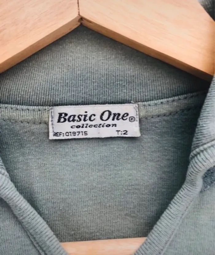 Polo femme vert taille 2 basic one - photo numéro 9