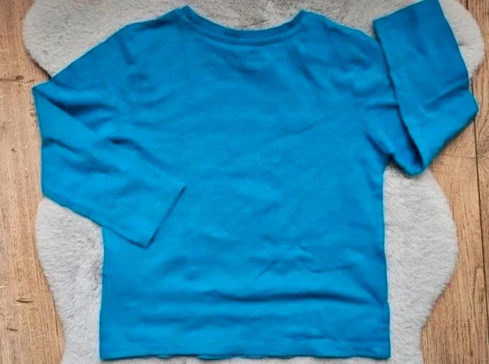 T.shirt manches longues bleu et vert Du pareil au même 5 ans - photo numéro 5