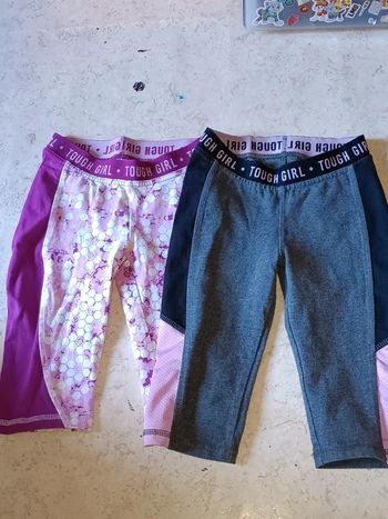 Lot leggings court crivit  6 8 ans