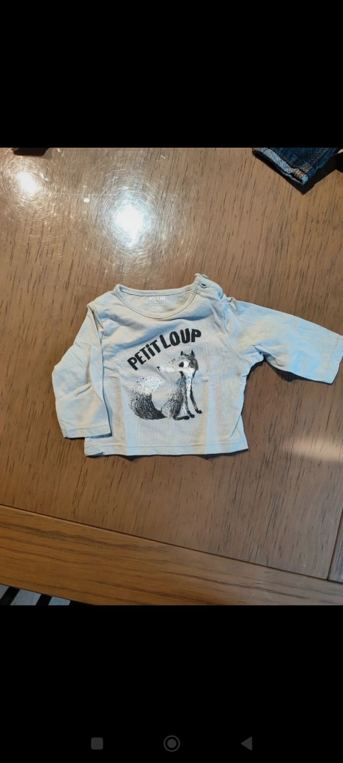 Lot pantalons et t-shirt manches longues 1 mois - photo numéro 8