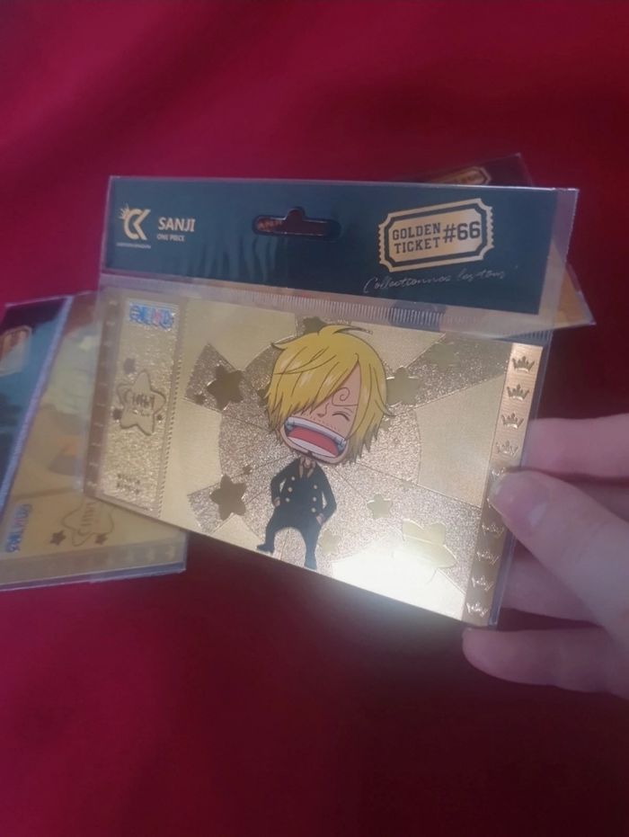 Billet d'or sanji one piece - photo numéro 2