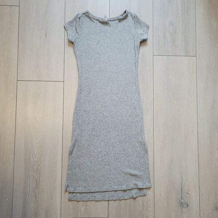 Robe grise chiné légère et fluide. Fille 10 ans. Marque Orchestra