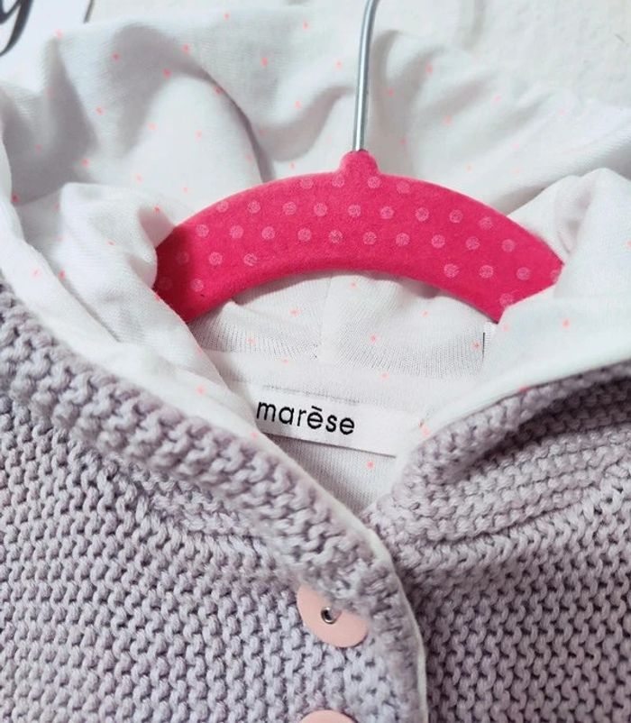 Gilet veste manteau bébé fille taille 12 mois Marèse - photo numéro 4