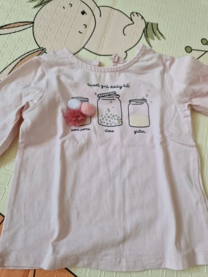 Lot tee shirt manches longues+pantacourt - photo numéro 8