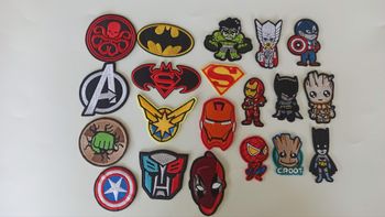 20 patchs ecussons thermocollant ou à coudre avengers marvel