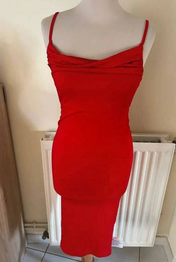 Robe à bretelles, rouge, Asos