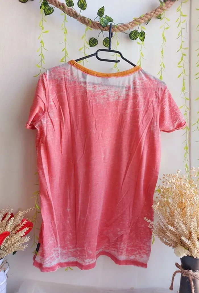 T-shirt Scotch & Soda – S – Orange/Fuchsia – État : Excellent - photo numéro 3