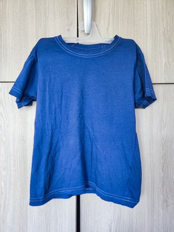 T shirt bleu nuit 7 - 8 ans