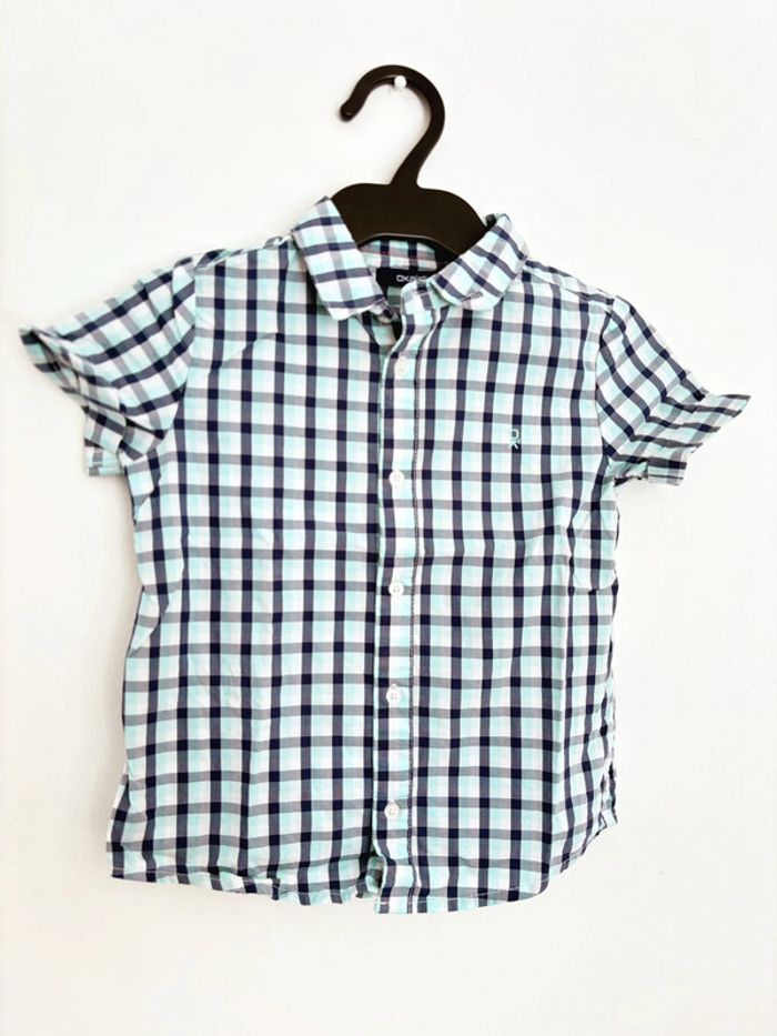 Chemise manches courtes à carreaux