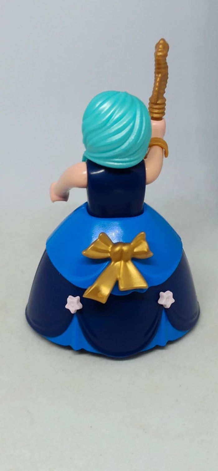 Femme sirène princesse avec robe et cheveux bleus playmobil - photo numéro 3