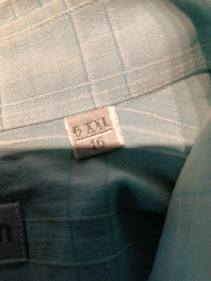 Chemise turquoise Pierre Cardin XXL - photo numéro 4