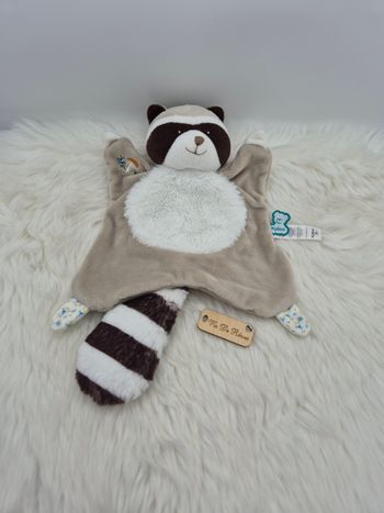 Doudou plat Raton laveur Gaston Kaloo