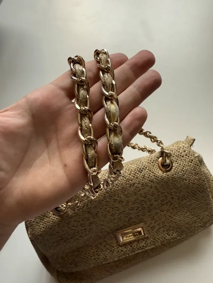 Sac à main doré gris - photo numéro 4