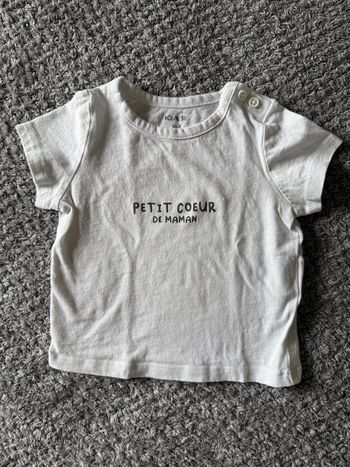 T-shirt manche courte imprimer (3mois)