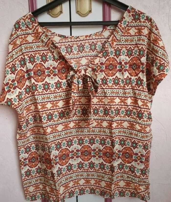 Blouse " Aileen" imprimée en T.L(40) - photo numéro 2