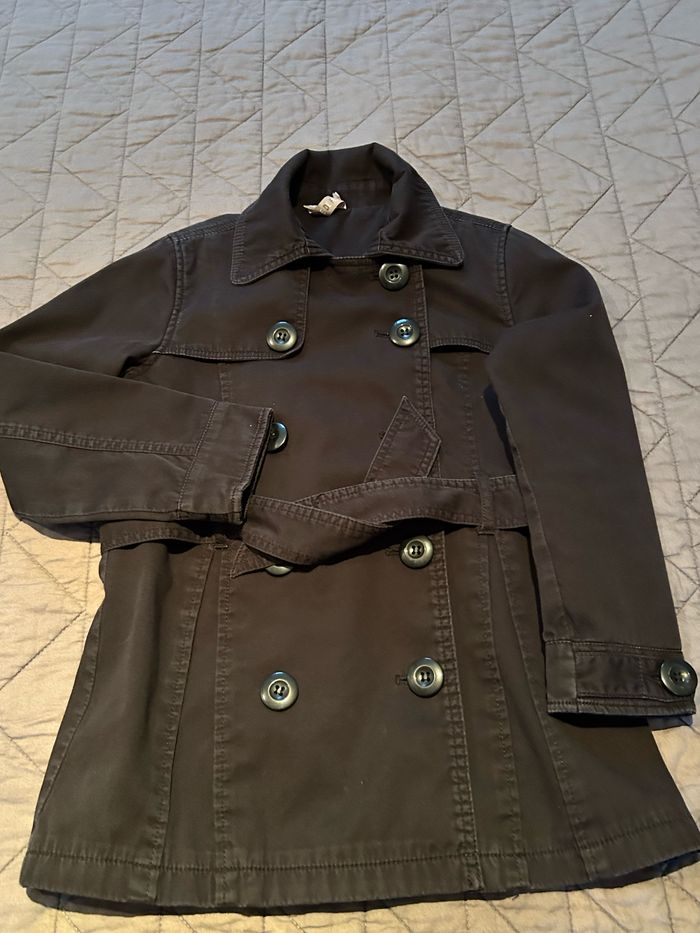 Veste Trench 3/4 mi-saison fille - photo numéro 2